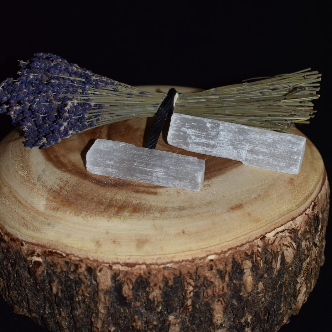 Selenite Logs - 2 Sizes (1 Log) - witchchest