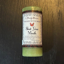 Load image into Gallery viewer, Shut Your Mouth - Dorothy Morrison’s Wicked Witch Mojo Spell Candles By Coventry Creations - Witch Chest