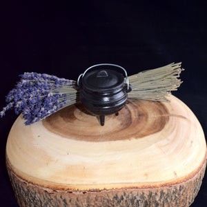 Small Cast Iron Cauldron - (Bumble Bee) - Witch Chest