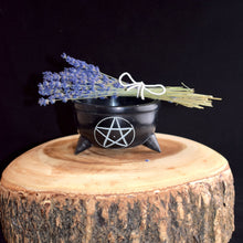 Load image into Gallery viewer, Soapstone Pentacle Smudge Pot - witchchest