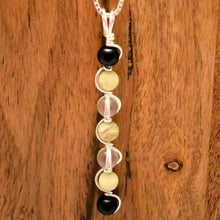 Load image into Gallery viewer, Sterling Silver Double Helix Crystal Pendant By All Charmed - 3 Types - witchchest