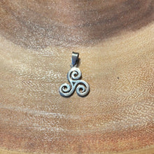 Load image into Gallery viewer, Sterling Silver Triskellion Pendant - Witch Chest