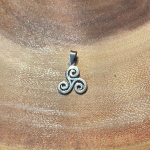 Sterling Silver Triskellion Pendant - Witch Chest