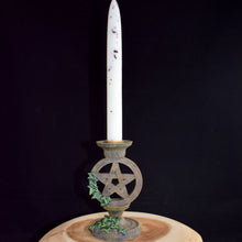 Load image into Gallery viewer, Taper Candle Holder Set With Pentacle - witchchest