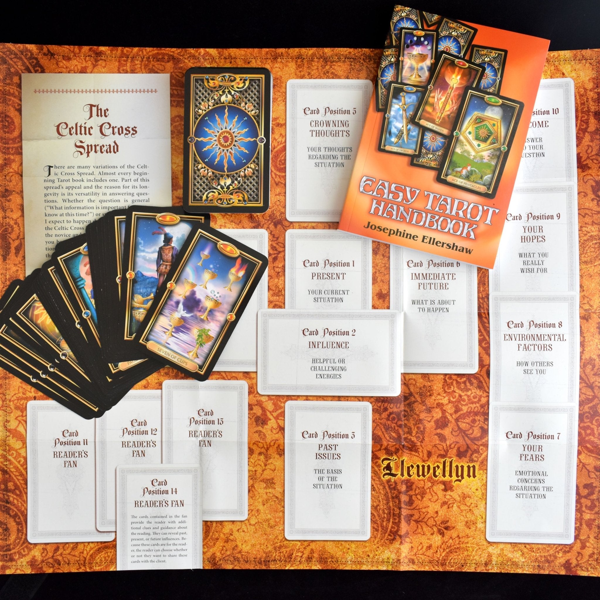 Easy Tarot Deck Kit (Manual By Josephine Ellershaw & Tarot By Ciro