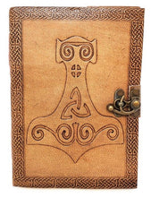 Load image into Gallery viewer, Thor’s Hammer Leather Journal/Book Of Shadows - Witch Chest