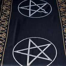 Load image into Gallery viewer, Three Pentacles Altar Cloth - Witch Chest