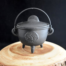Load image into Gallery viewer, Tree Of Life Cast Iron Cauldron - Witch Chest
