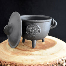 Load image into Gallery viewer, Tree Of Life Cast Iron Cauldron - Witch Chest