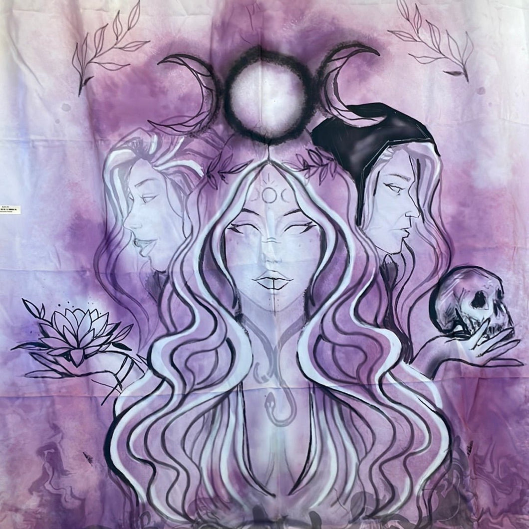 Triple Goddess Tapestry - Witch Chest