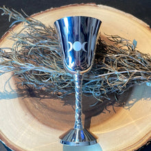 Load image into Gallery viewer, Triple Moon Chalice - Silver Plated - Witch Chest