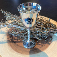 Load image into Gallery viewer, Triquetra Moon Chalice - Silver Plated - Witch Chest