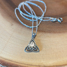 Load image into Gallery viewer, Triquetra Necklace - Sterling Silver - Witch Chest