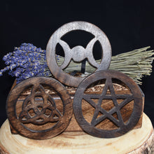Load image into Gallery viewer, Wooden Altar Tile - 3 Types - witchchest