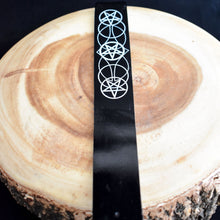 Load image into Gallery viewer, Wooden Incense Burner/Holder With Pentacle Design - Painted Black - witchchest