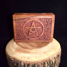Load image into Gallery viewer, Wooden Pentacle Box - 5X7 - witchchest