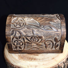 Load image into Gallery viewer, Wooden Raven Box - witchchest