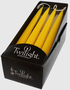 Yellow Taper Candle By Twilight - Witch Chest