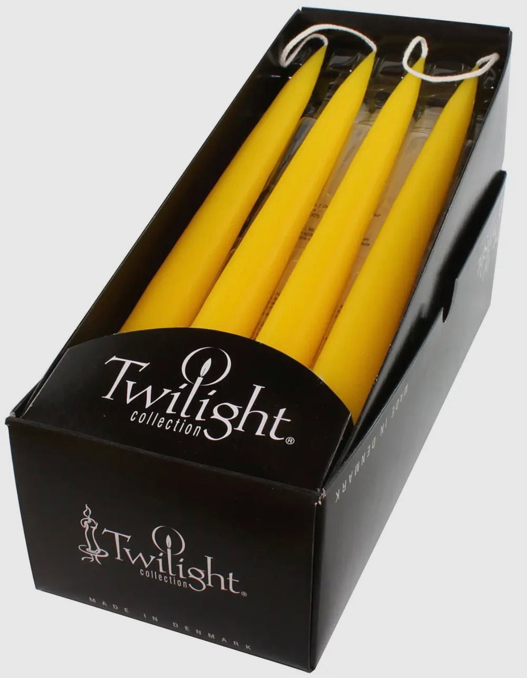 Yellow Taper Candle By Twilight - Witch Chest